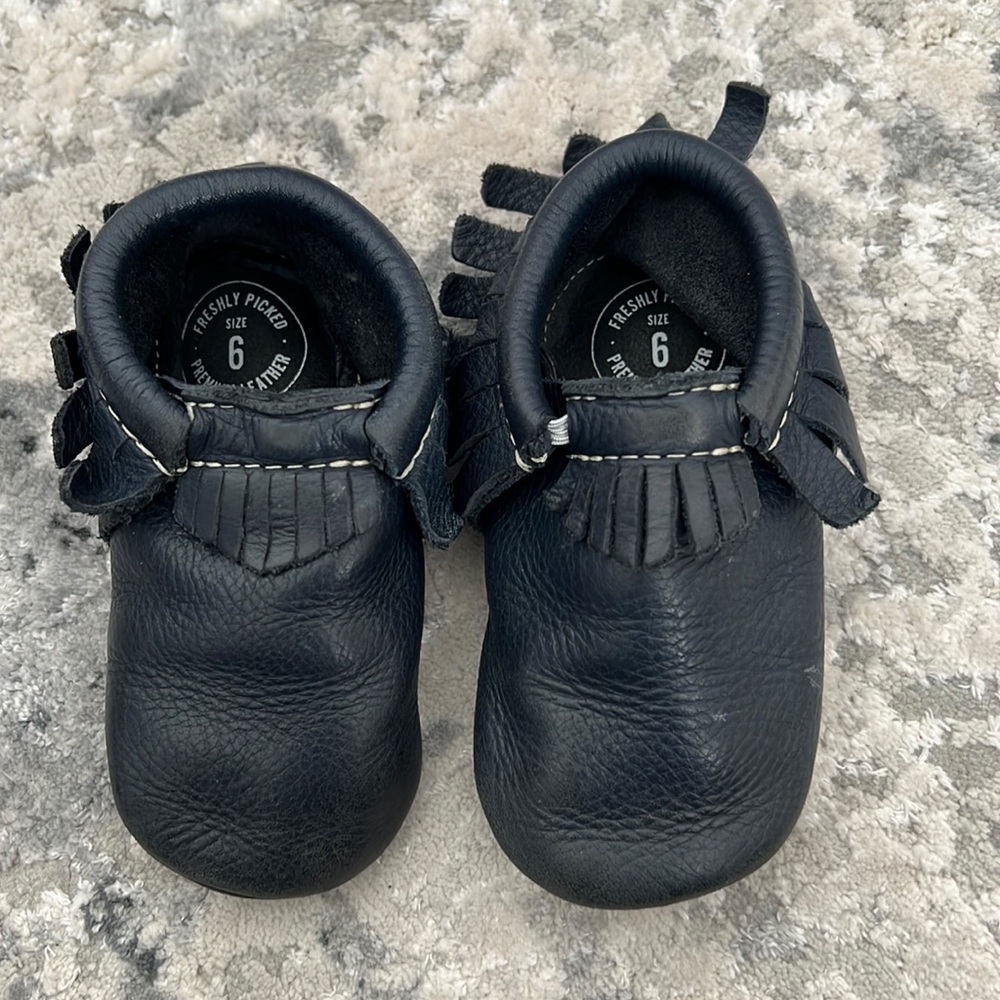 Freshly Picked Navy Moccasins